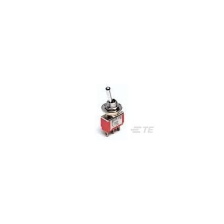 Te Connectivity Toggle Switch, Spdt, On-On, 5A, 28Vdc, Solder Terminal, Panel Mount A101MD9AQ04